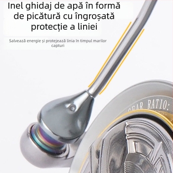 Mulineta Songchuan pentru pescuit cu aruncări lungi, raport de transmisie 4,8:1, 10 buc. într-o cutie