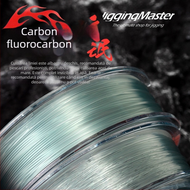 Linie Sub-Line Jigging Master din fibră de carbon, rezistență foarte mare la uzură, pachet 6 buc