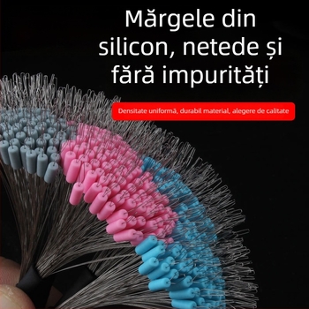 Mărgele din silicon Space Bead, pachet 100 bucăți