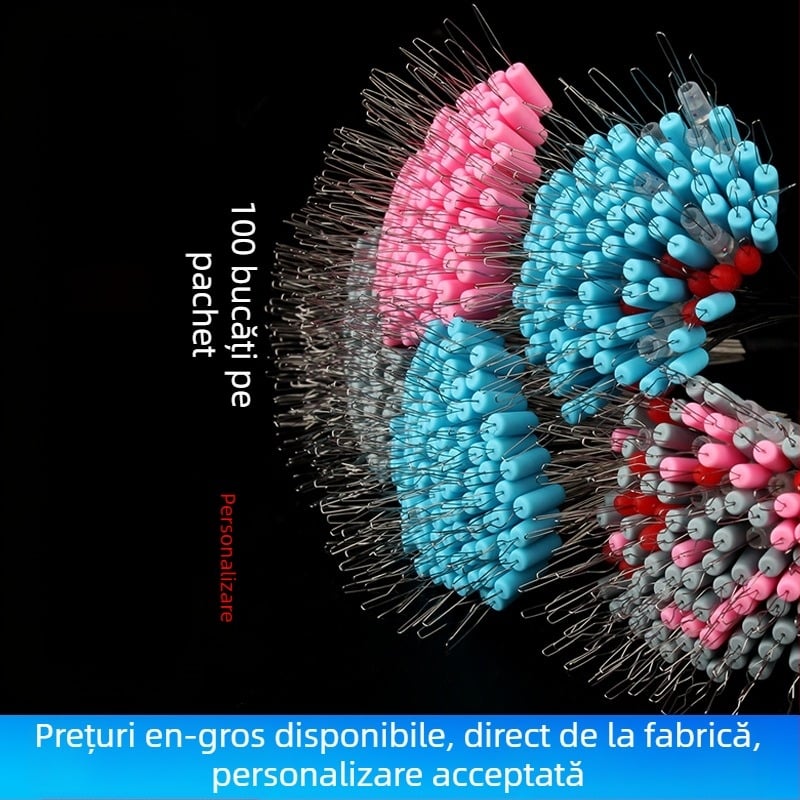 Mărgele din silicon Space Bead, pachet 100 bucăți