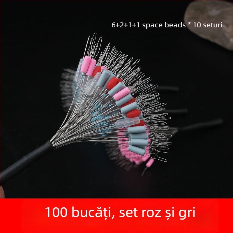 Mărgele din silicon Space Bead, pachet 100 bucăți