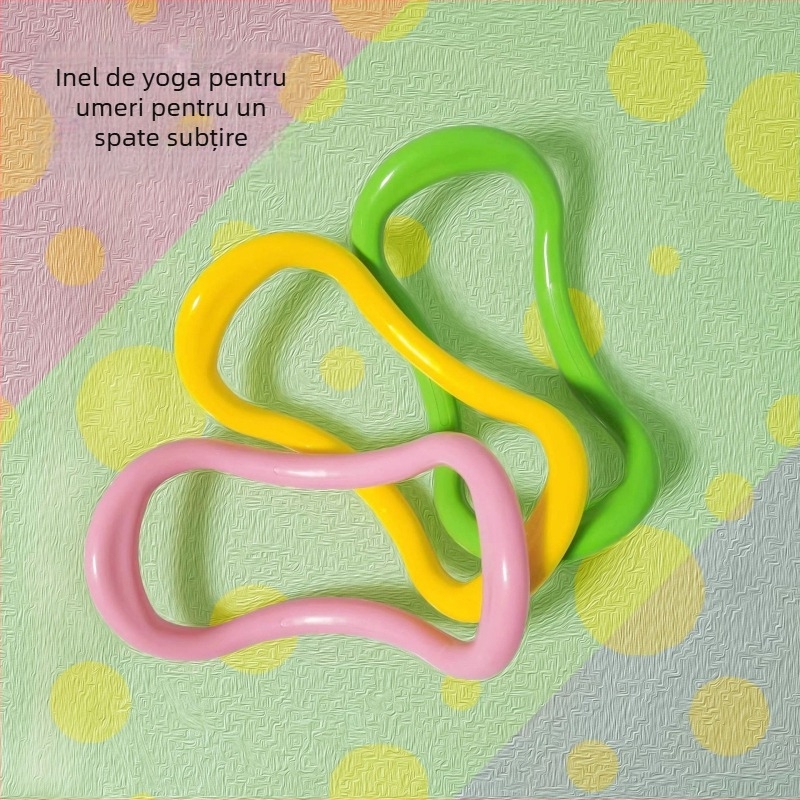 Inel de yoga Rujia – accesorii pentru întindere, eliberare a fasciei, fitness și modelare corporală