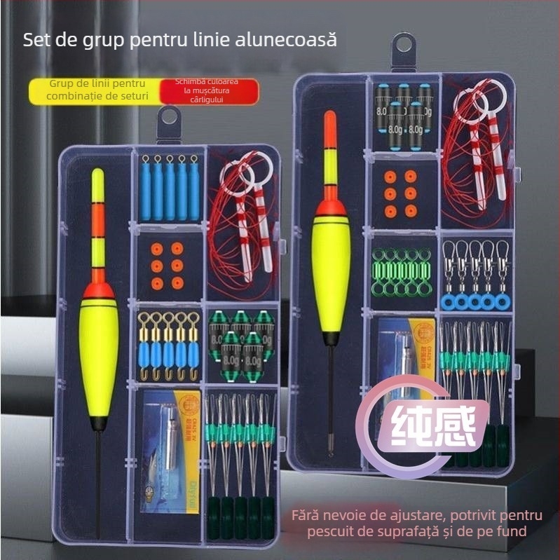 Set de undițe pentru pescuit la plută pentru pescuit în stâncă — kit complet de accesorii (Brand: Default item; Material: Other; Conținut: Set complet)