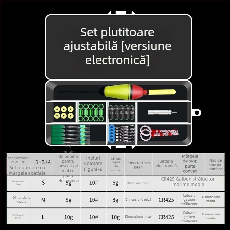 Set de undițe pentru pescuit la plută pentru pescuit în stâncă — kit complet de accesorii (Brand: Default item; Material: Other; Conținut: Set complet)