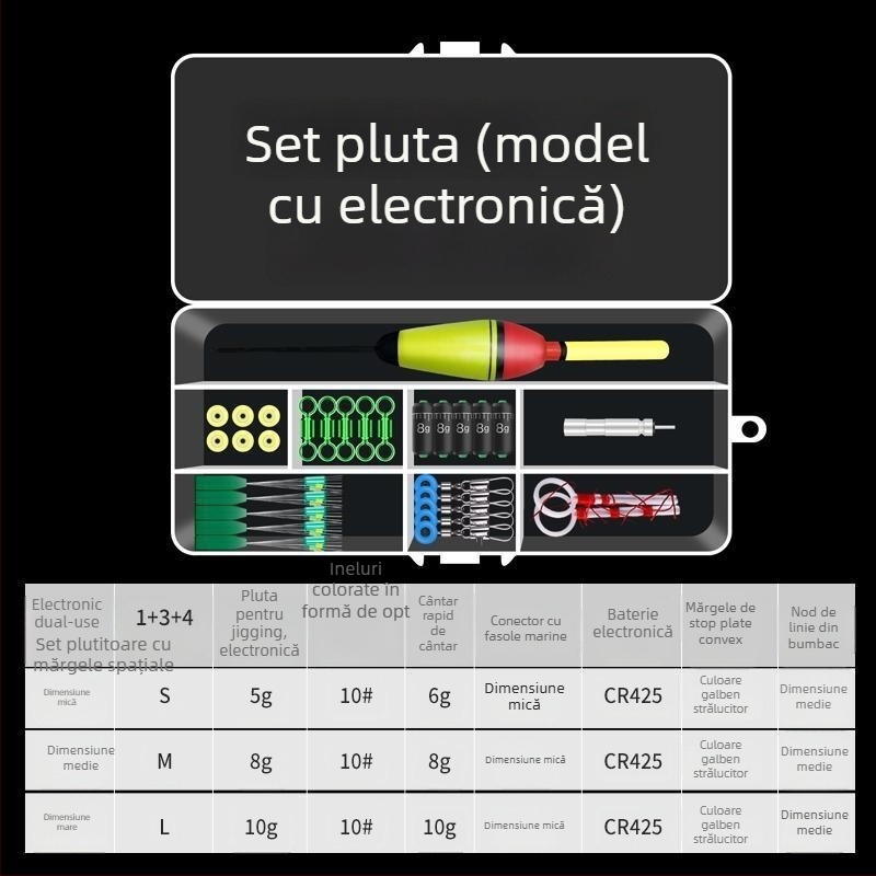 Set de undițe pentru pescuit la plută pentru pescuit în stâncă — kit complet de accesorii (Brand: Default item; Material: Other; Conținut: Set complet)