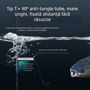 Accesorii de pescuit de tip T – conductă moale antiîncurcare, cataramă rapidă pentru cârlig, set de linie pentru undiță, seturi Jiangtuan și Kite | Brand Sichuan Products Company