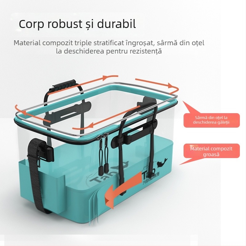 Găleată pliabilă pentru pește - Material EVA, Greutate brută 1