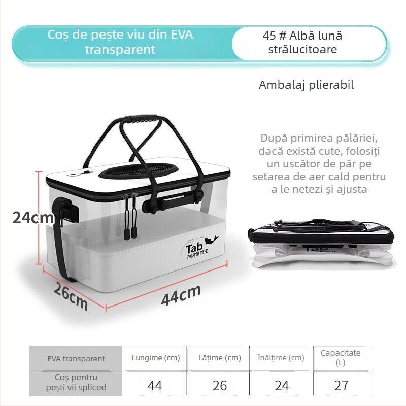 Găleată pliabilă pentru pește - Material EVA, Greutate brută 1