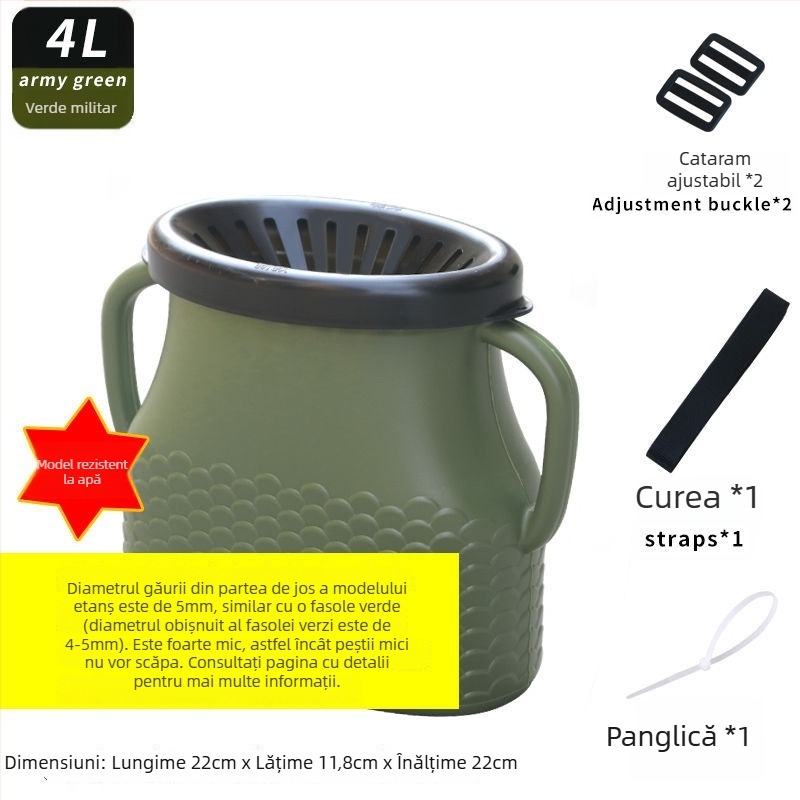 Coș plastic pentru pește, exterior, fără marcă