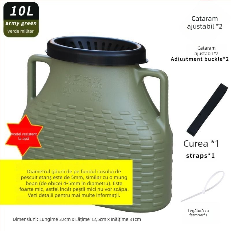 Coș plastic pentru pește, exterior, fără marcă