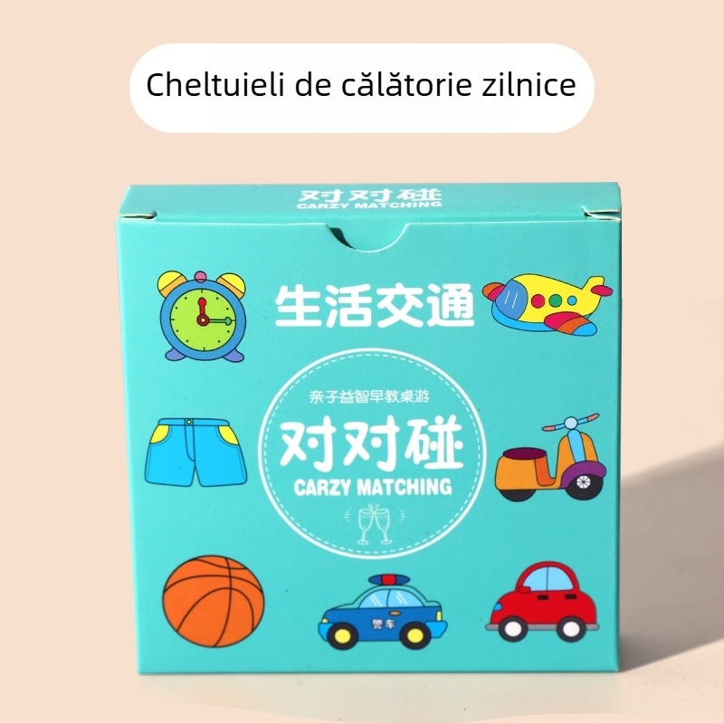 Carduri de joc de familie pentru reuniuni, antrenament interactiv de exprimare pentru copii 4–14 ani, cărți din hârtie, dezvoltă abilități vizuale, dezvoltare intelectuală și coordonare mână-ochi.