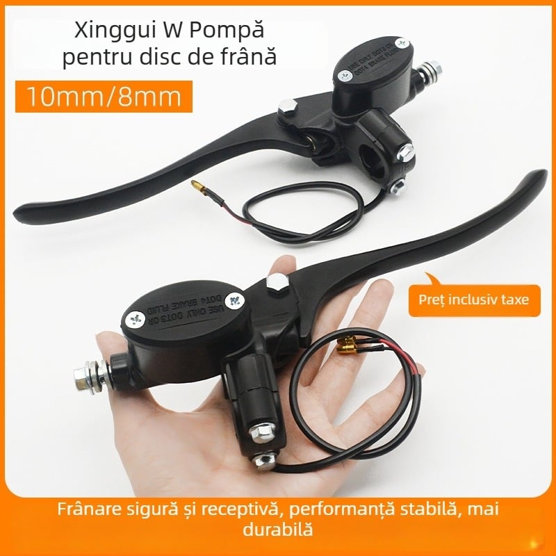 Pompa superioară pentru frâne cu disc, din aluminiu, diametru 22 mm, Mojielong, compatibilă cu frâne față și spate