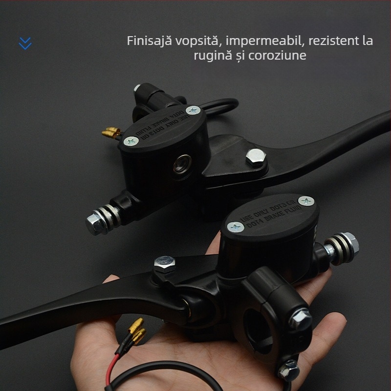 Pompa superioară pentru frâne cu disc, din aluminiu, diametru 22 mm, Mojielong, compatibilă cu frâne față și spate