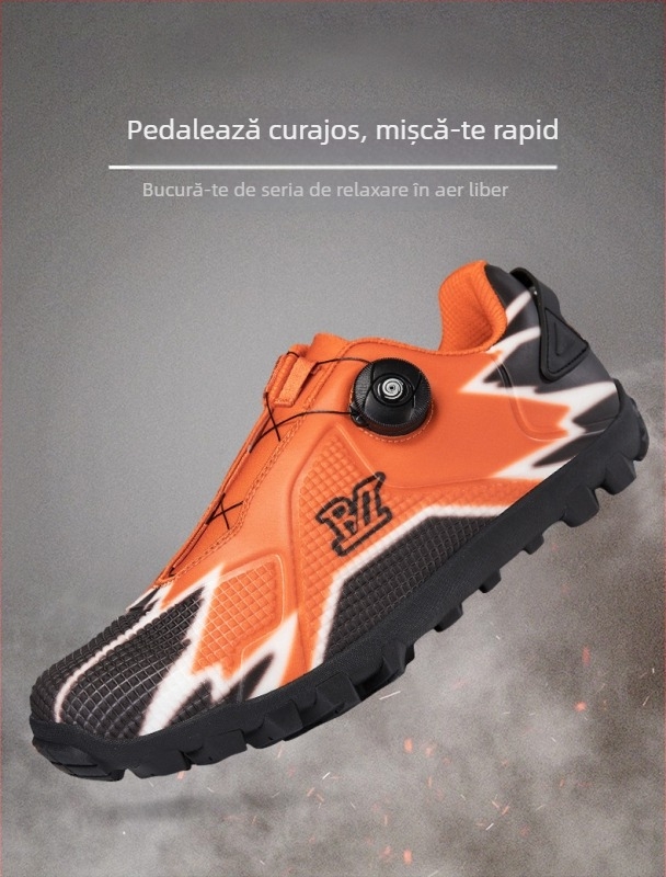Pantofi de ciclism pentru bărbați, MTB, talpă rigidă — pantofi profesioniști pentru ciclism