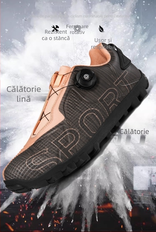 Pantofi de ciclism pentru mountain bike - antiderapante, antrenament profesional, multiuz pentru ciclism, drumeții și călătorii