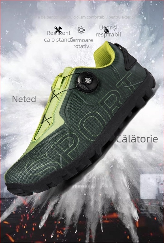 Pantofi de ciclism pentru mountain bike - antiderapante, antrenament profesional, multiuz pentru ciclism, drumeții și călătorii