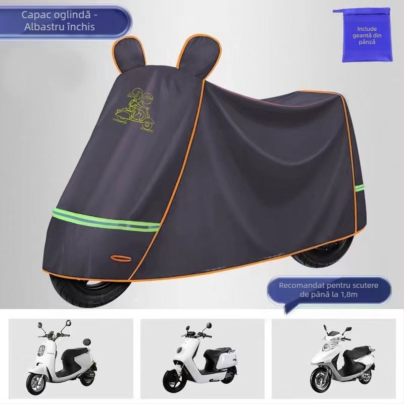 Husă Oxford îmbunătățită, groasă, pentru biciclete electrice, biciclete și motociclete – protecție solară, impermeabilă și împotriva prafului