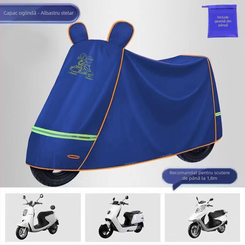 Husă Oxford îmbunătățită, groasă, pentru biciclete electrice, biciclete și motociclete – protecție solară, impermeabilă și împotriva prafului