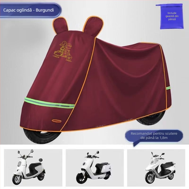 Husă Oxford îmbunătățită, groasă, pentru biciclete electrice, biciclete și motociclete – protecție solară, impermeabilă și împotriva prafului