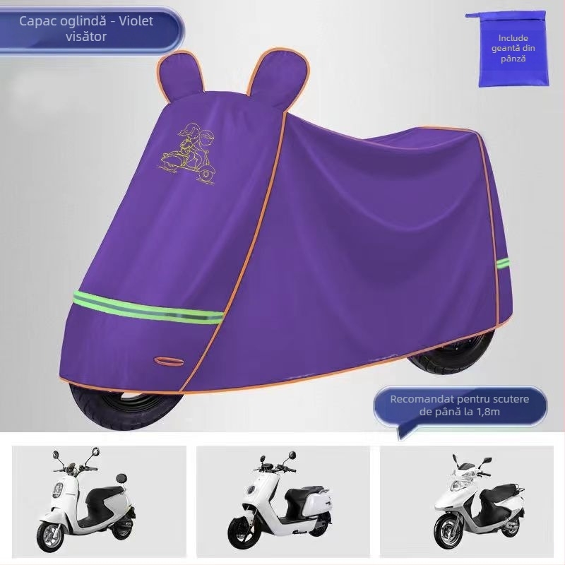 Husă Oxford îmbunătățită, groasă, pentru biciclete electrice, biciclete și motociclete – protecție solară, impermeabilă și împotriva prafului