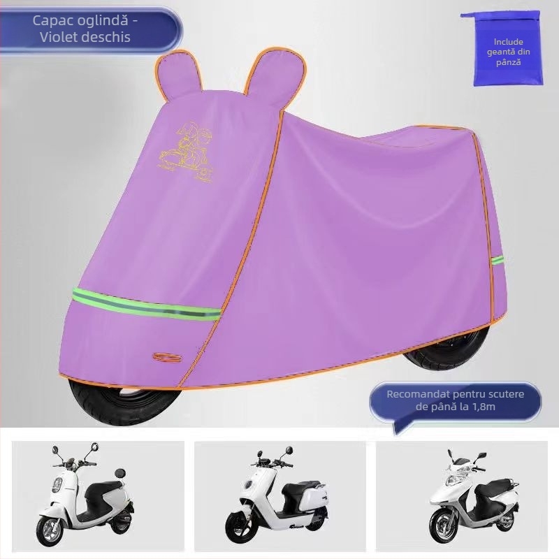 Husă Oxford îmbunătățită, groasă, pentru biciclete electrice, biciclete și motociclete – protecție solară, impermeabilă și împotriva prafului