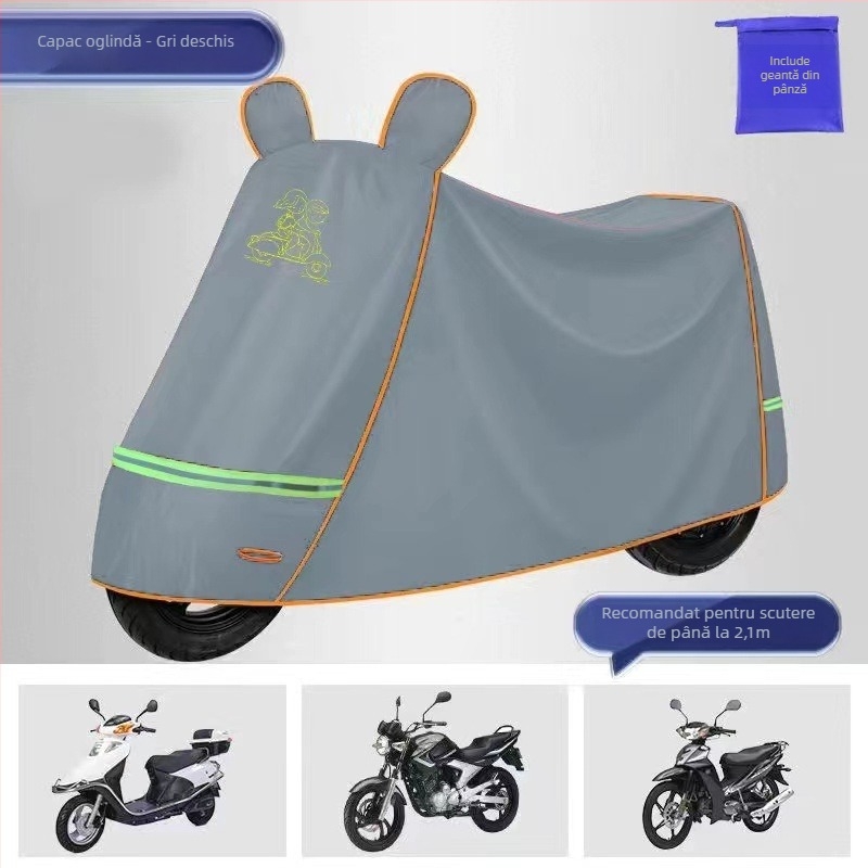 Husă Oxford îmbunătățită, groasă, pentru biciclete electrice, biciclete și motociclete – protecție solară, impermeabilă și împotriva prafului