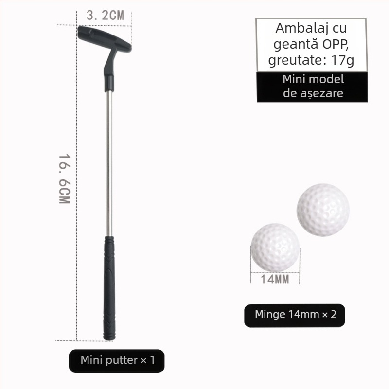 Putter de golf JOL | cap din aliaj de zinc | tijă din oțel inoxidabil | greutate 61 g
