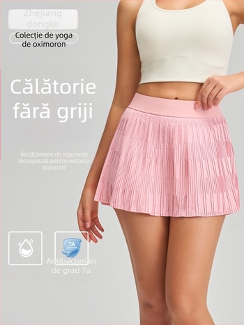 Fustă fitness cu plisare, YOGA PARADISE, Toamnă 2025, 75% nylon, 25% spandex