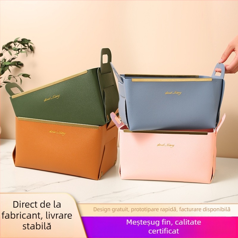Cutie pentru bijuterii - Multifuncțională, Portabilă, Rezistentă la praf; Material: Plastic, Instalare pe birou, Depozitare machiaj, 1 strat, Stil coreean