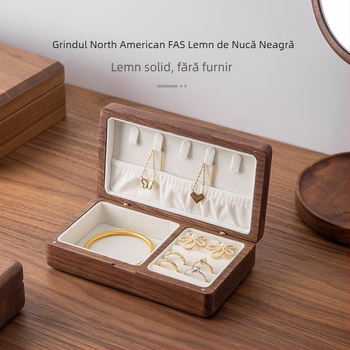 Cutie din lemn pentru bijuterii, stil japonez, model cu fibră lemnoasă, capacitate 0,7 litri, greutate 0,3 kg, personalizabilă