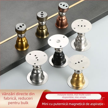 Stoper de ușă magnetic, din oțel inoxidabil, montaj pe perete, model 004, brand Benhong