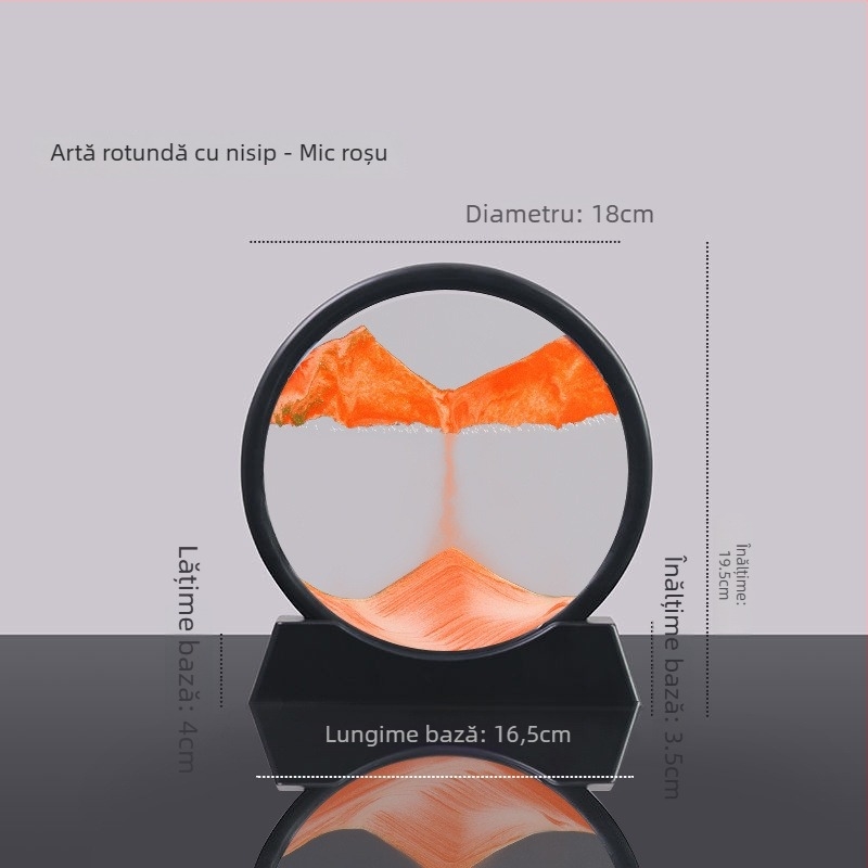 Decorațiune cu nisip curgător pentru sufragerie și birou, stil modern minimalist, artă din nisip de lux