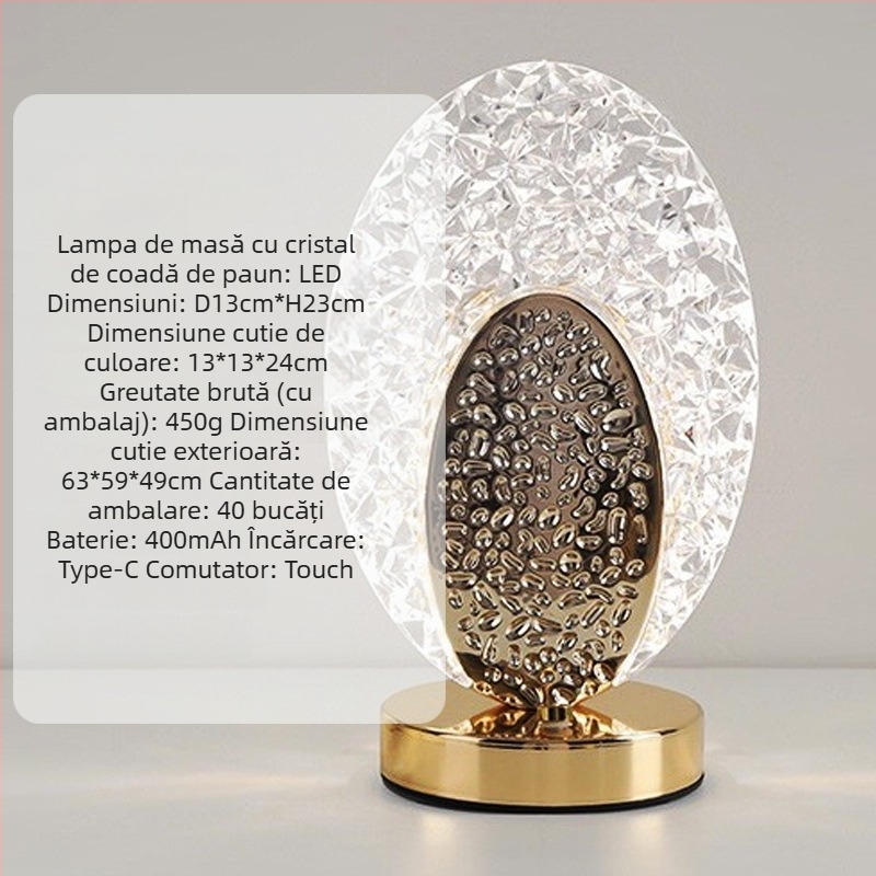 Lampă de masă Stea și Lună, stil modern minimalist, model YL-014, material plastic, tensiune ≤36V