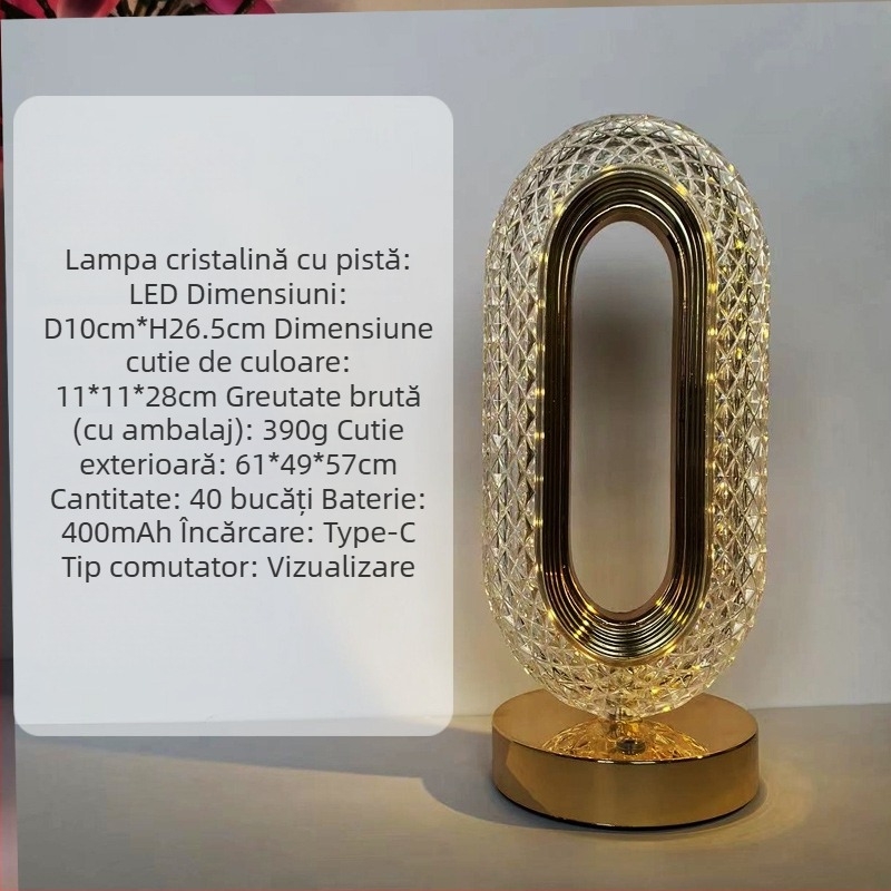 Lampă de masă Stea și Lună, stil modern minimalist, model YL-014, material plastic, tensiune ≤36V