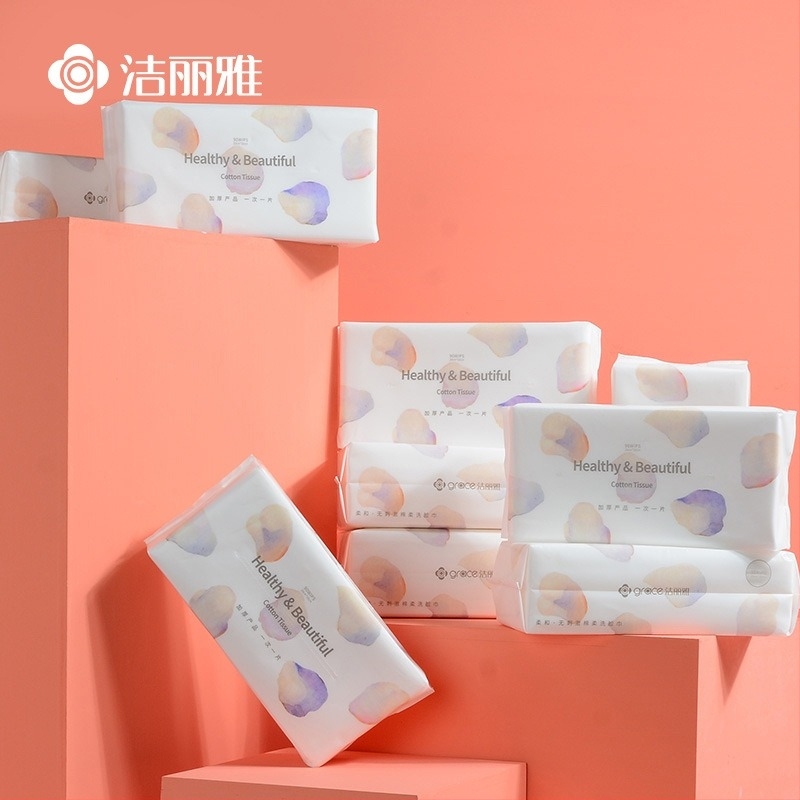 Prosoape de față Grace Jie Liya, fibre vegetale, de unică folosință, proces de turnare, fără personalizare