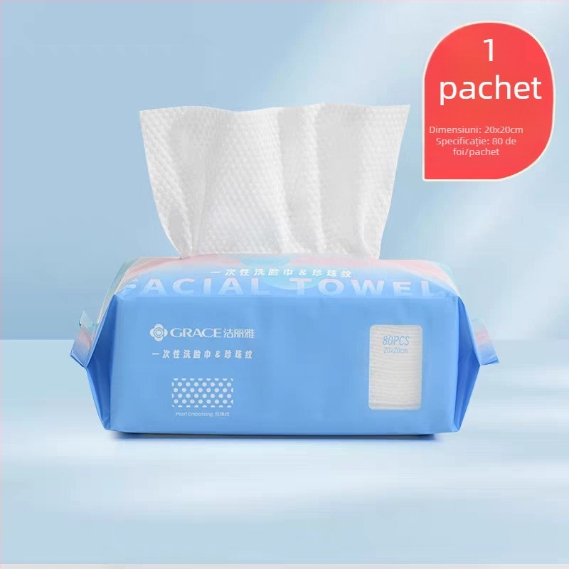 Prosoape de față Grace Jie Liya, fibre vegetale, de unică folosință, proces de turnare, fără personalizare