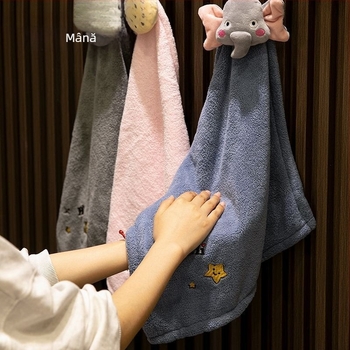 Prosop de mână cu design desen animat, pentru agățat (Material: Microfibră; Greutate: 70 g; Categorie: Prosop de mână)