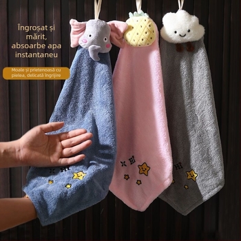 Prosop de mână cu design desen animat, pentru agățat (Material: Microfibră; Greutate: 70 g; Categorie: Prosop de mână)