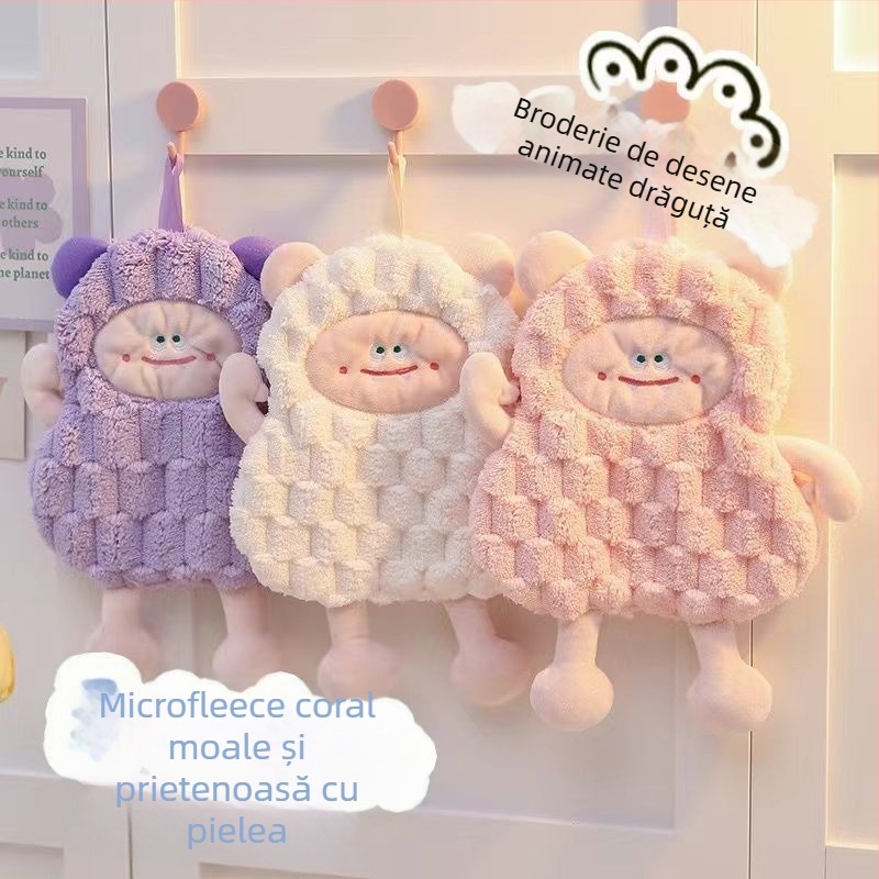 Prosop de mână pentru bucătărie (microfibră, 150D, îngroșat, uscare rapidă, cusătură pe margine)