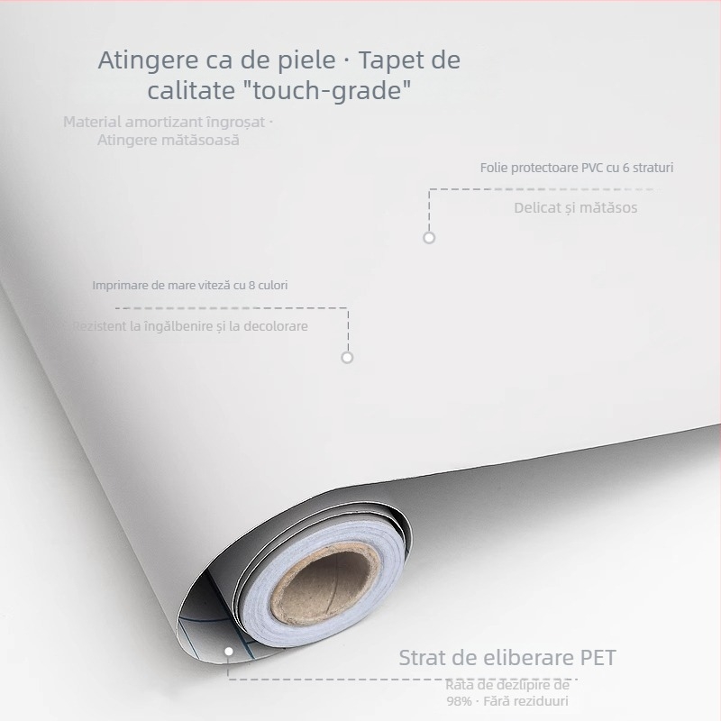 Folie autocolantă pentru bucătărie, aspect piele, lavabilă, pentru uși de dulapuri și mobilier, film de schimbare a culorii