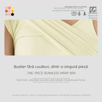 Maiou de yoga pentru femei, din Spandex-Nylon, uscare rapidă, cu paduri pentru sân, spate în formă de I, lungime 46 cm