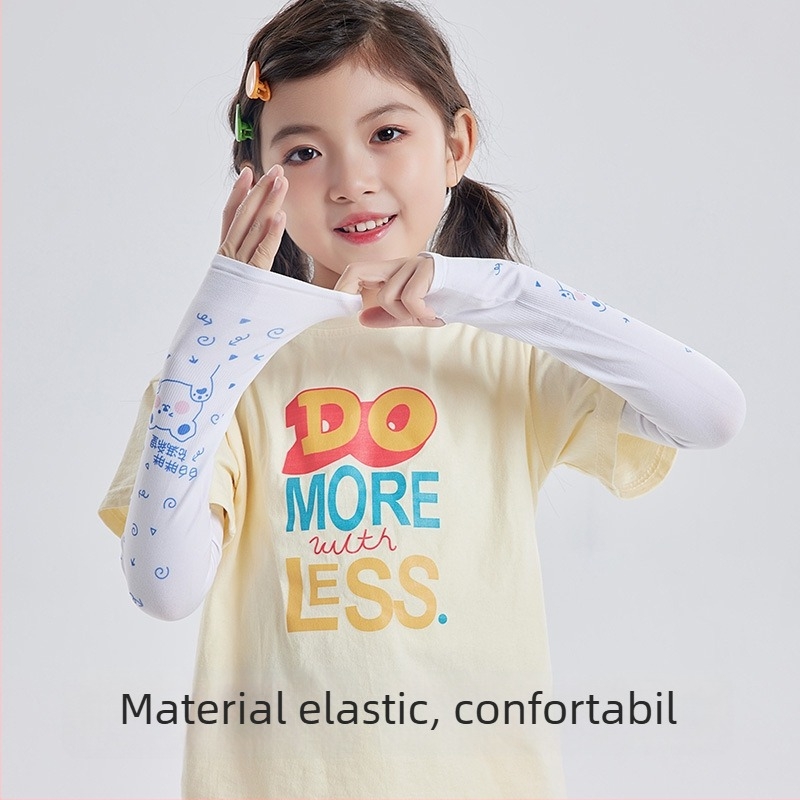 Manșete UV pentru copii, jacquard monocrom, material textil, pentru 8–13 ani