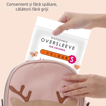 Mâneci de unică folosință pentru adulți și copii, toamnă–iarna, protecție împotriva prafului, impermeabile la apă, rezistente la ulei, ambalate individual