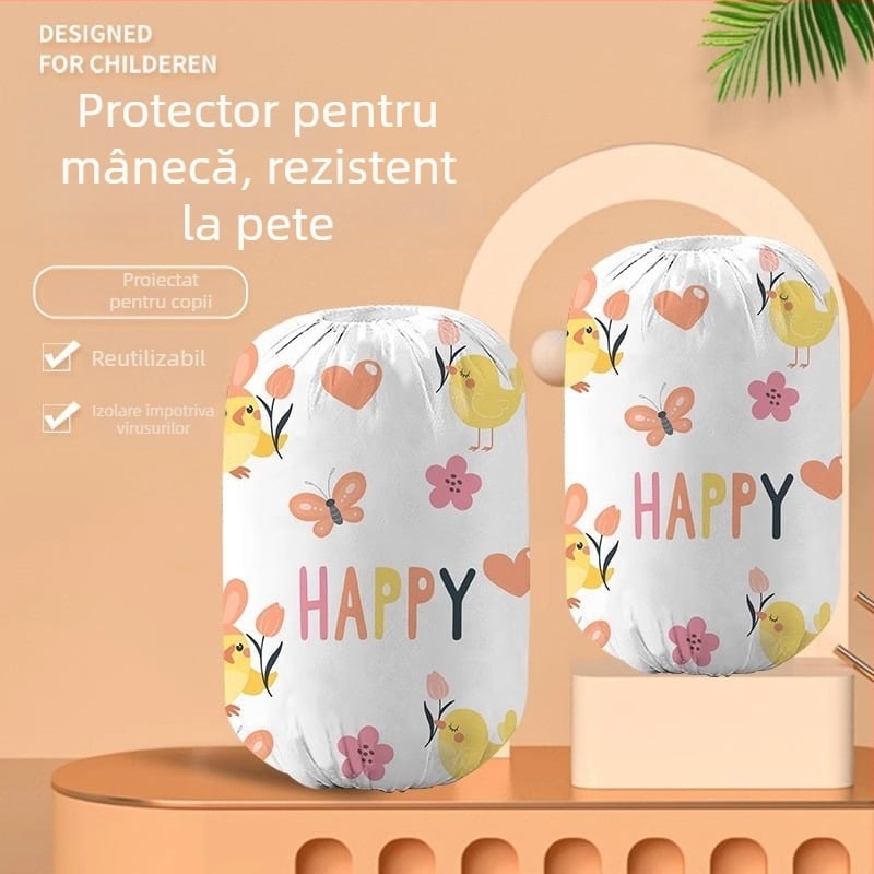 Mâneci de unică folosință pentru adulți și copii, toamnă–iarna, protecție împotriva prafului, impermeabile la apă, rezistente la ulei, ambalate individual