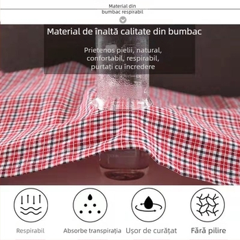 Mengchang halat din bumbac 100% fără mâneci, cu buzunare duble, model floral/frunze, protecție împotriva murdăriei pentru bucătărie