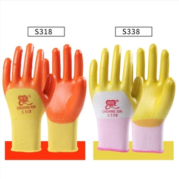 Mănuși de lucru - rezistente la abraziune, durabile, impermeabile, rezistente la ulei, anti-înțepare (Lungime 23 cm; Greutate 84 g; Rezistență la ulei)