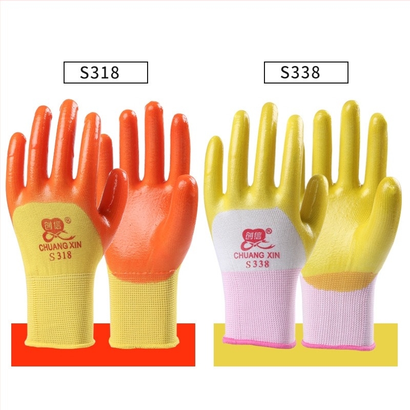 Mănuși de lucru - rezistente la abraziune, durabile, impermeabile, rezistente la ulei, anti-înțepare (Lungime 23 cm; Greutate 84 g; Rezistență la ulei)