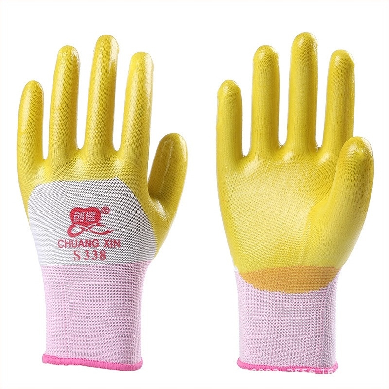 Mănuși de lucru - rezistente la abraziune, durabile, impermeabile, rezistente la ulei, anti-înțepare (Lungime 23 cm; Greutate 84 g; Rezistență la ulei)