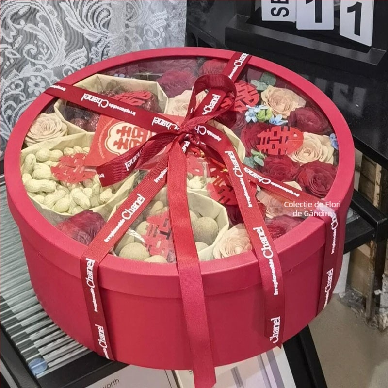 Cutie cadou rotundă impermeabilă, personalizată – PVC + carton; Număr articol: Round Waterproof Gift Box; Tip produs: Personalizat + În stoc; Margine eroare: 0.5