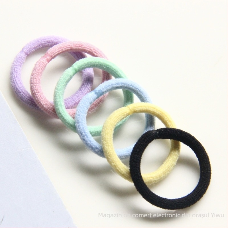 Elastici pentru păr pentru copii - Cordon tricotat, elasticitate mare, nu deteriorează părul, origine Yiwu
